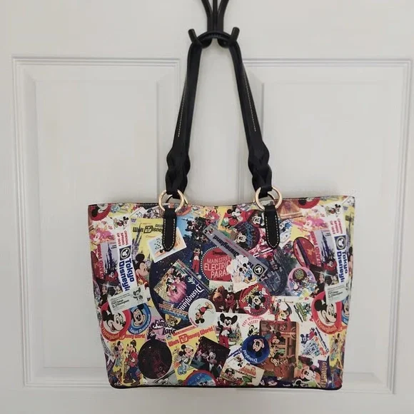 Dooney & Bourke Colorful Disney Collage Tote - Picture 2 of 4